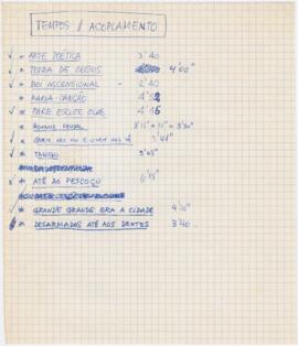 Tempos / acoplamento