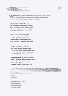Correspondência entre Becas Carmo e José Mário Branco
