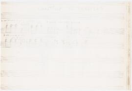 Partitura da canção "Cantiga de trabalho"