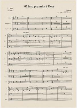 Parte de coro da canção "Isso pra mim é Deus"