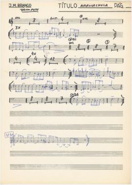 Parte de trompete da canção "Arrocachula"