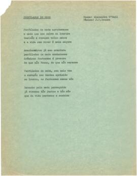 Letra da canção "Perfilados de medo"