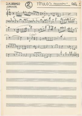 Parte de clarinete de "O telescópio"