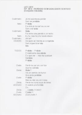 Ep. 30b - Perdido sem qualquer sentido