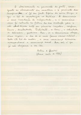 Texto de Antero de Quental