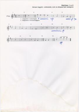 Partituras da canção "As Armas do Amor"