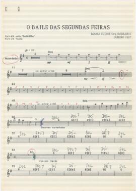 Cifras para acordeão da canção "O baile das segundas-feiras"