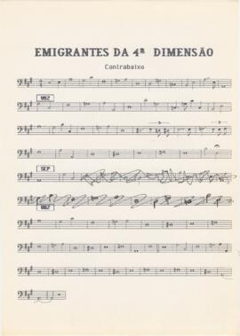 Parte de contrabaixo da canção "Emigrantes da quarta dimensão"