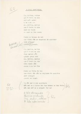 Letra da canção "A Bela Adormecida"