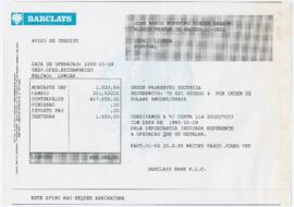 Aviso de crédito bancário