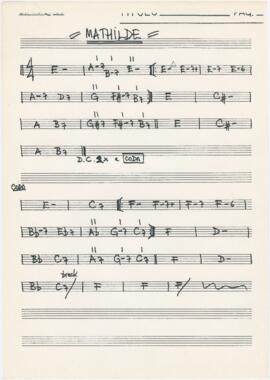 Cifras da canção "Mathilde"
