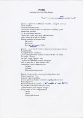 Letra da canção "Onofre"