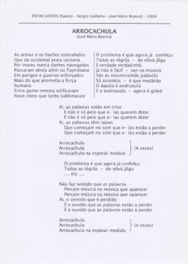 Letra da canção "Arrocachula"