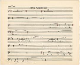 Parte de coro (3ª voz) da canção "Maio Maduro Maio"