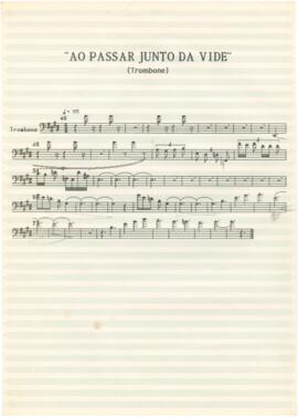 Parte de trombone da canção "Ao passar junto da vide"