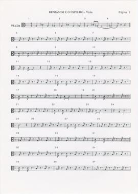 Parte de viola de arco de "Benjamim e o espelho"