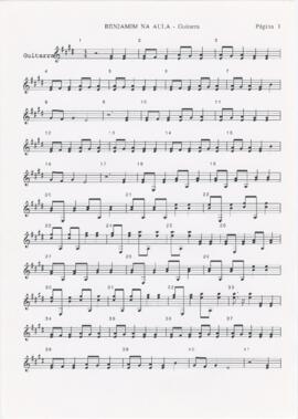 Parte de guitarra de "Benjamim na aula"