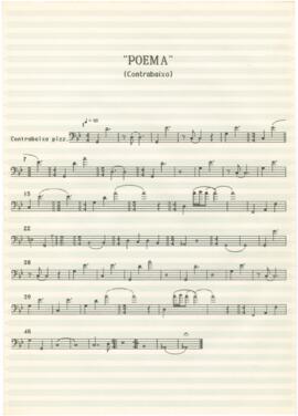 Parte de contrabaixo da canção "Poema"