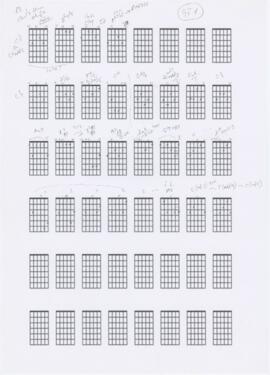 Diagramas de acordes de guitarra da canção "Canto sem abrigo"