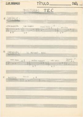 Tessituras + cassetes