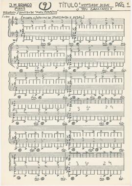 Parte de piano de "A verdade segue o teu caminho"