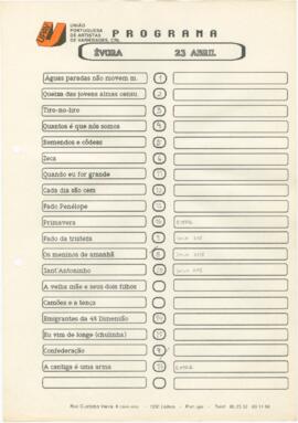 Alinhamento de actuação em Évora