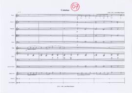 Partitura geral da canção "Catatua"