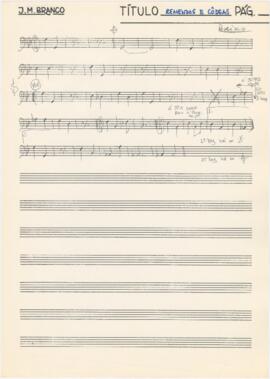 Parte de baixo da canção "Remendos e Côdeas"