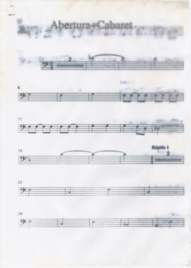 Parte de contrabaixo de "Abertura + Cabaret"