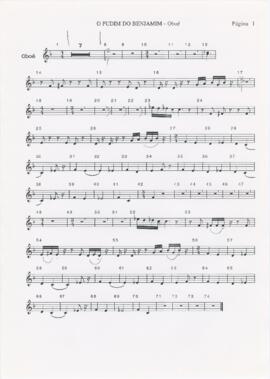 Parte de oboé de "O pudim do Benjamim"