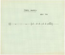 Parte de bombo da canção "Cantiga do sorriso amarelo"