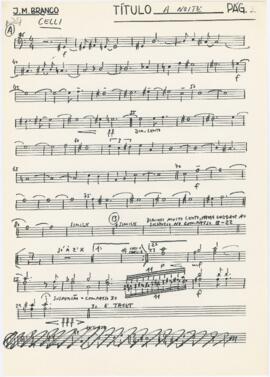 Parte de violoncelos de "A Noite"