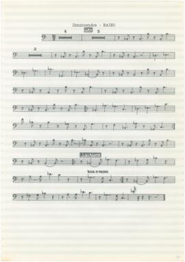 Parte de baixo da canção "Diminuendos"