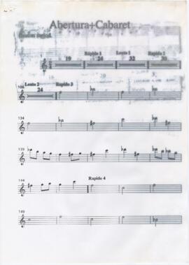 Parte de flautim de "Abertura + Cabaret"