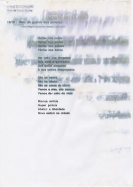 Letra de "Hino de Guerra dos Polícias"