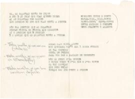 Excertos de letras das canções "Arrocachula", "Moncorvo torre e gente" e &quo...