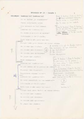 Episódio nº 25 - Canção 1