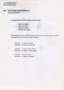 Letra de "Coro Falado Escadório"