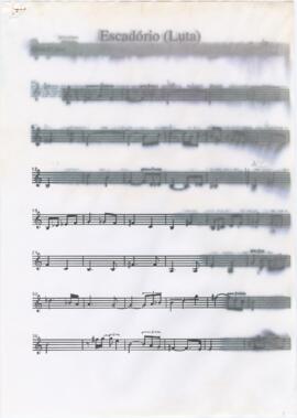 Parte de guitarra com distorção de "Escadório (Luta)"