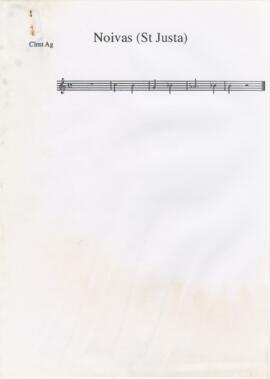 Parte de clarinete agudo de "Noivas (Stª Justa)"