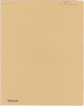 "Agosto" Rascunhos e apontamentos