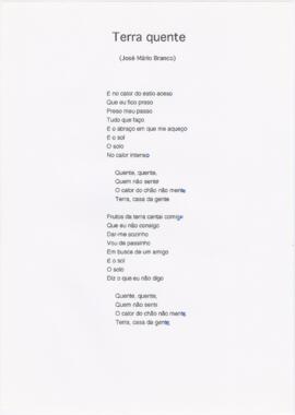 Letra da canção "Terra Quente"