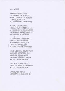Letra da canção "Xaile negro"