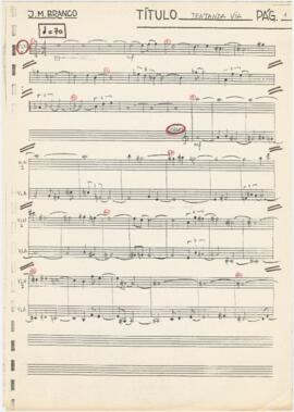 Partitura e cifras de "Tentanda via"