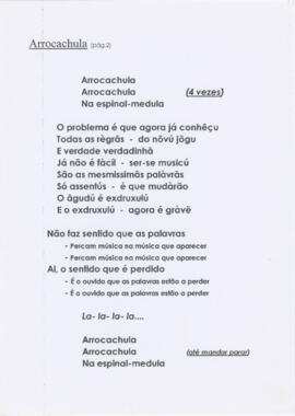 Letra da canção "Arrocachula"
