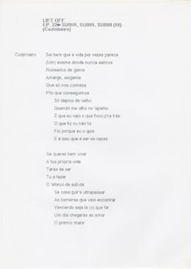 Ep. 22a - Subir, subir, subir (III)