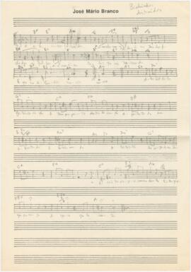 Partitura e cifras da canção "Bichinhos distraídos"