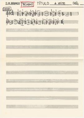 Parte de teclados de "A Noite"