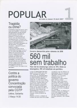 Proposta de capa de jornal