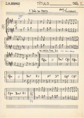 Parte de sintetizadores / metais da canção "S. João do Porto"